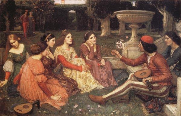 John William Waterhouse A  Tale from the Decameron oil painting image